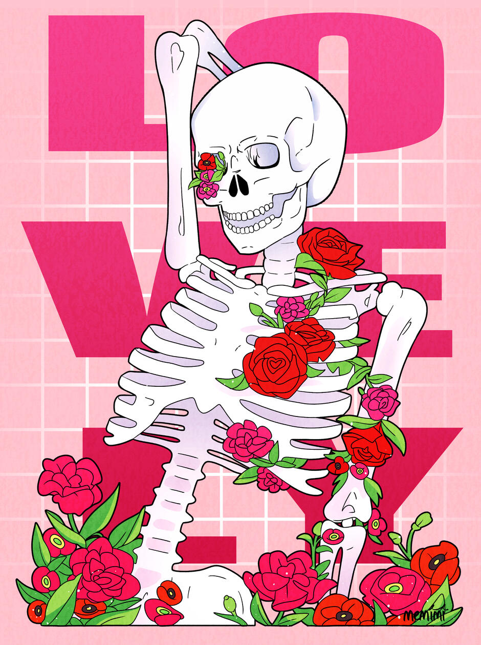 Floral Skeleton